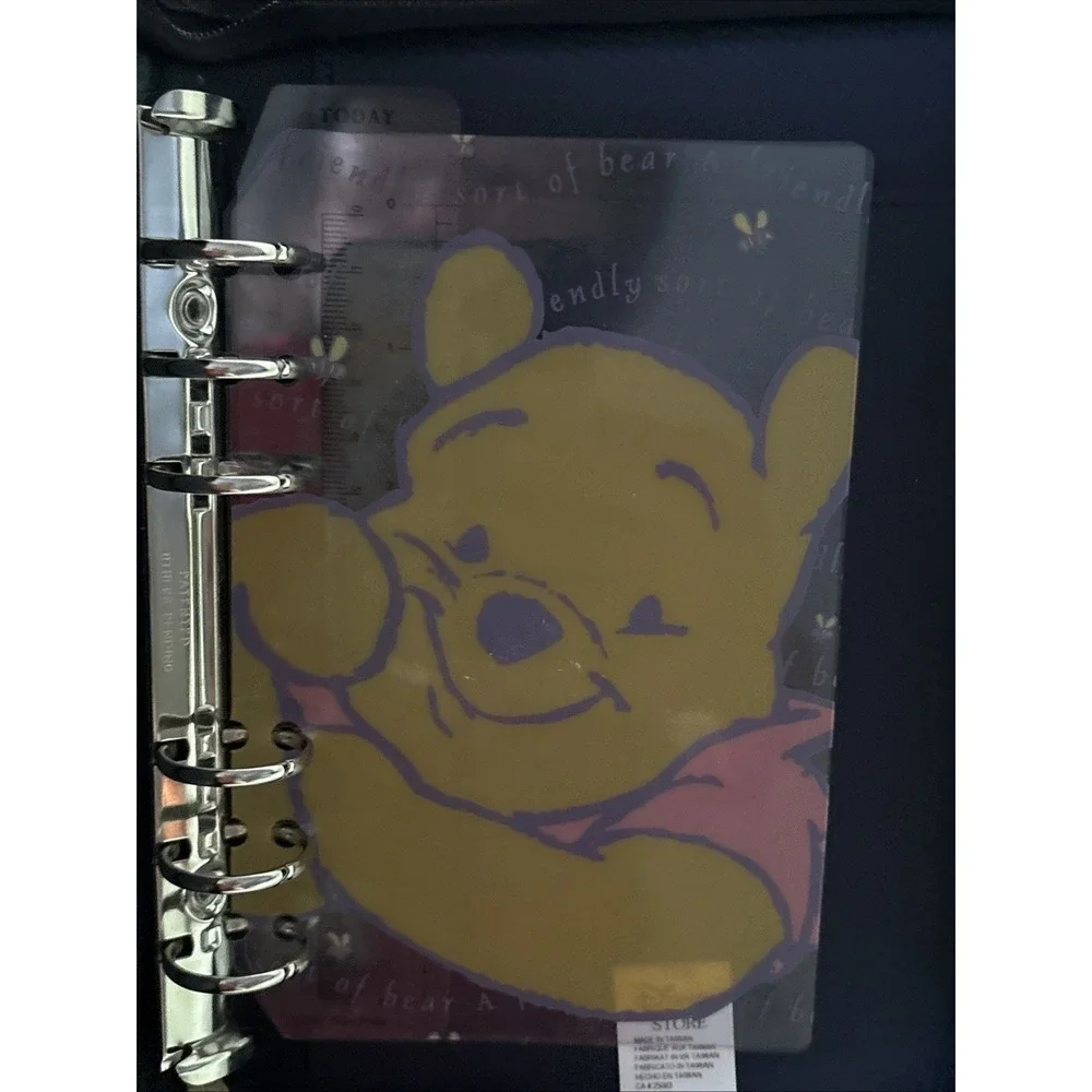 Disney Vintage Winnie The Pooh Piglet Address Book/planner Woven Tapestry Look